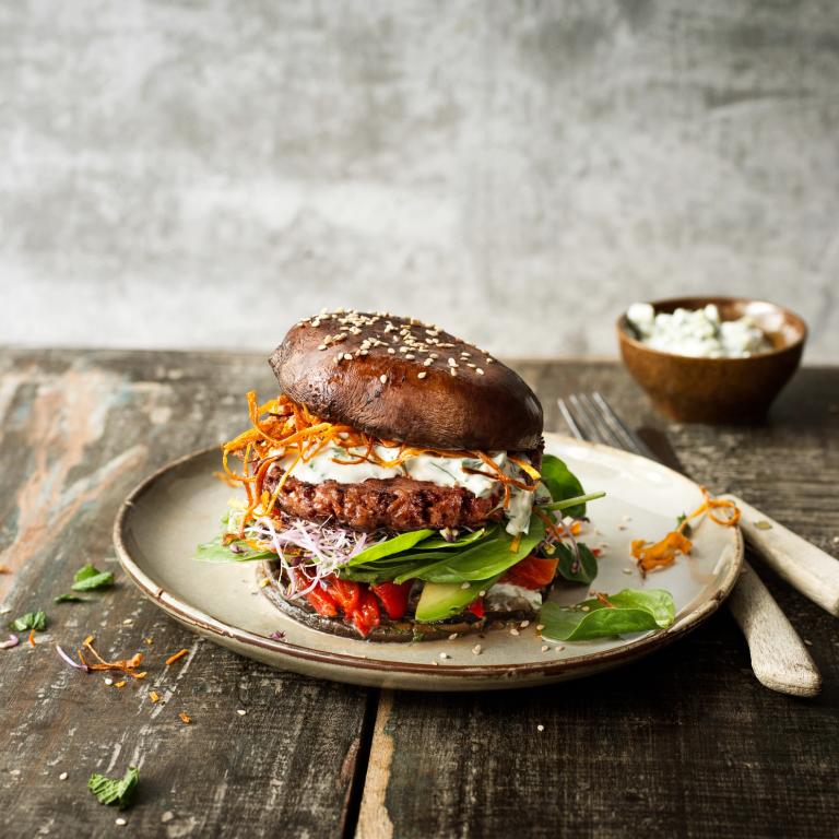 Senzačně veganský Portobello Burger
